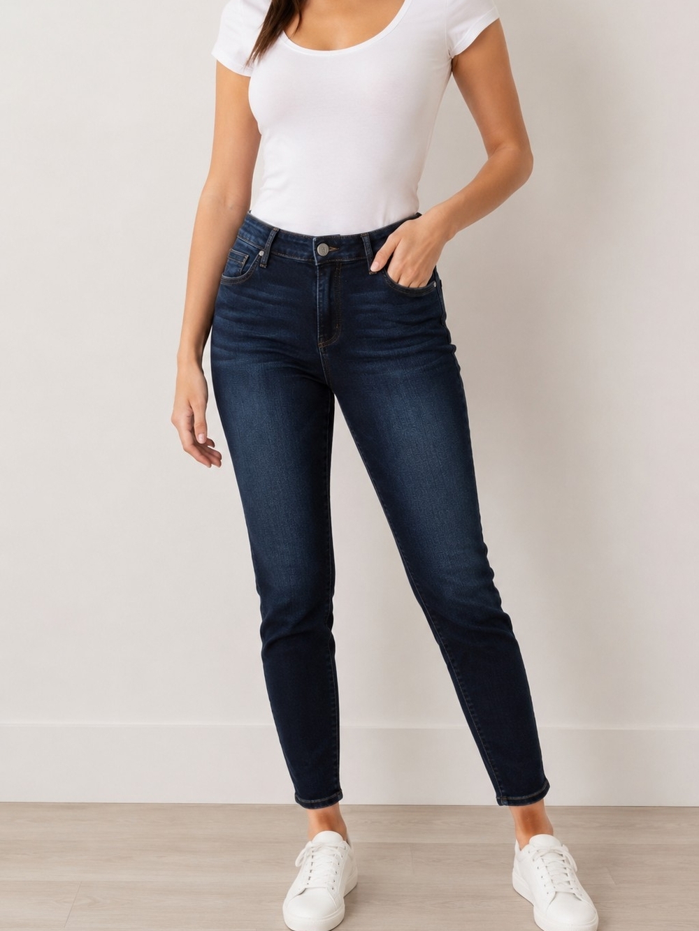 KUT from the Kloth Diana Skinny Jeans – Dark Indigo Stretch Denim